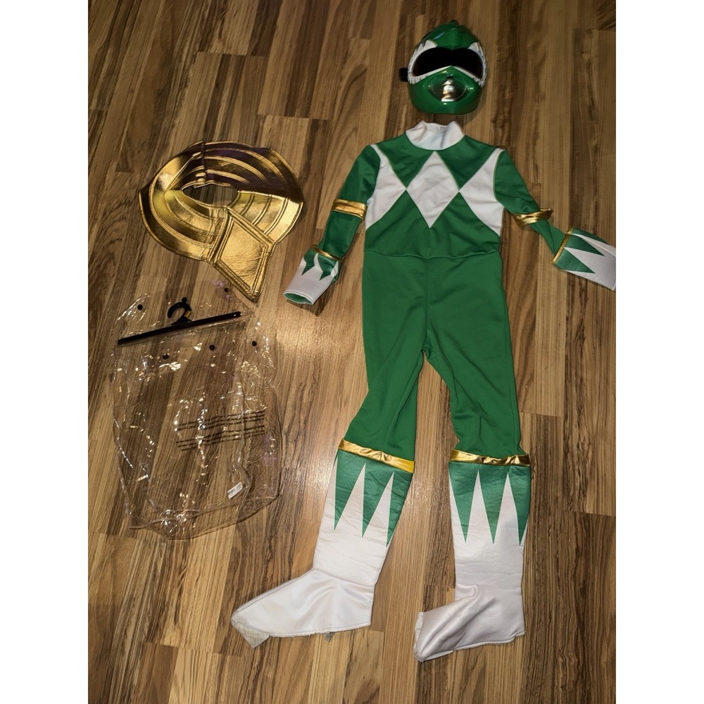 Spirit Halloween Mighty Morphin Power Ranger Green Child Youth Small Costume